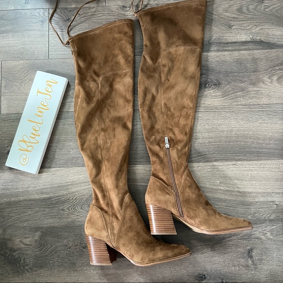 Marc Fisher Comara Over the Knee Pointed Toe Boots NWOT - Picture 3 of 11